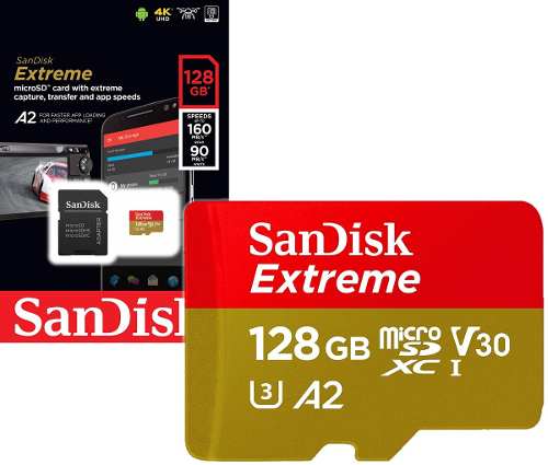 Memoria Micro Sd 128gb Sandisk Extreme Amb/s Clase 10