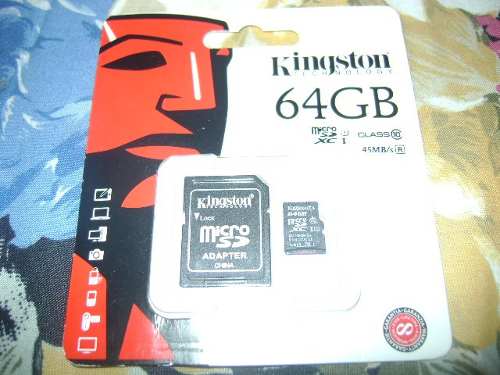 Memoria Micro Sd 64 Gb Kingston Adaptador Blister
