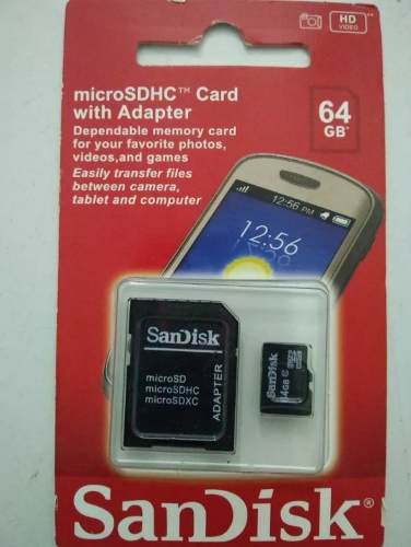 Memoria Micro Sd 64gb Marca Sandisk Original
