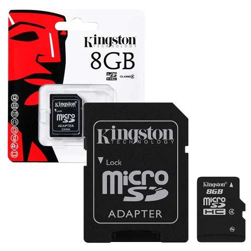 Memoria Micro Sd Kingstone 8 Gb Con Adaptador Selladas
