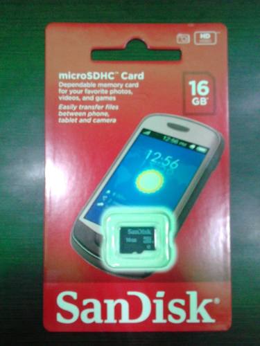 Memoria Micro Sd Samsung 16gb Sandisk