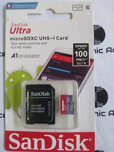 Memoria Micro Sd Ultra Rápida 32gb Sandisk Full Hd 100mb/s