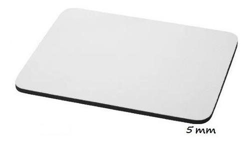 Mouse Pad 5mm, Solo Blanco, Para Sublimar