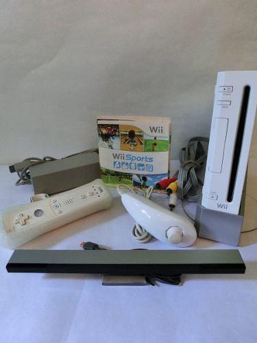 Nintendo Wii Blanco (sin Chipear) + Controles + Wii Sports