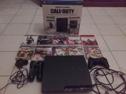 Ps3 160gb + 10 Juegos + 1 Control + 2 Controlmove + 1 Camara