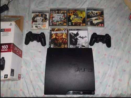 Ps3 Slim De 500gb+6juegos