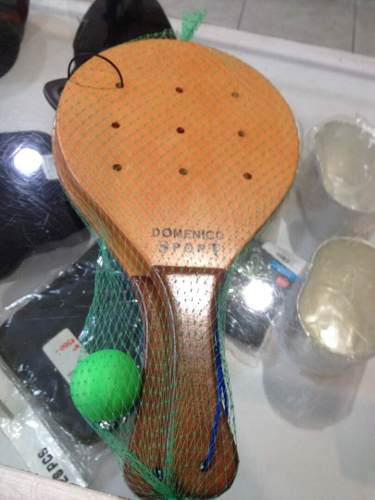Raquetas De Playa En Madera, Uso Profesional.