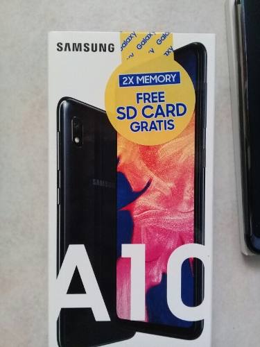 Samsung A10 Color Negro Tarjeta Micro Sd Adicional De 32 Gb