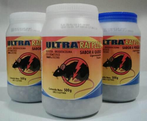 Veneno Cebo Ratas Ratones Ultra Rat Plus 500g 100% Efectivo.