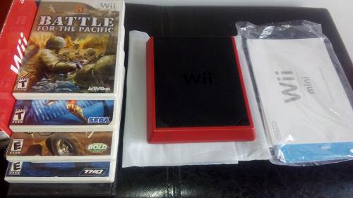 Wii Red Ultima Generacion Como Nuevo Y 3 Juegos. Oportunidad
