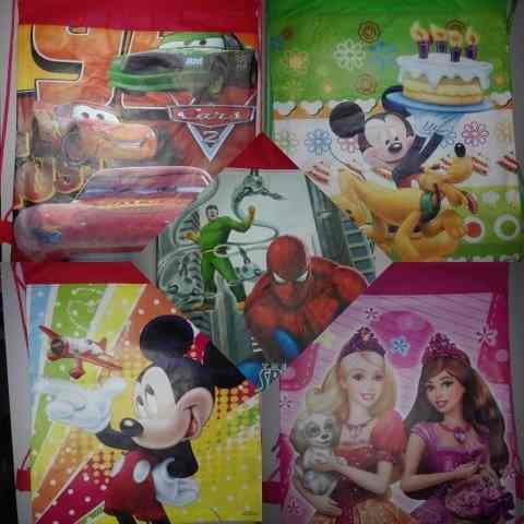 Bolso Tula Cotillon Mickey Spiderman Princesas Detal Y Mayor