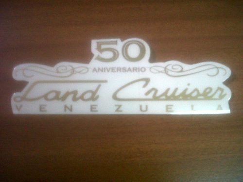 Calcomania Toyota Land Cruiser 50 Aniversario