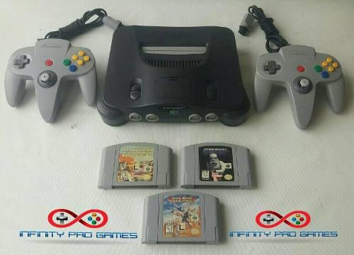 Combo Nintendo 64 Original 2 Controles 2 Juegos Garantia