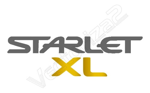 Kit 3 Calcomanias: Starlet + Xl + Toyota Super Oferta!!!!!!