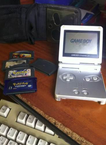 Nintendo Game Boy Advance + 5 Juegos(luz De Pantalla