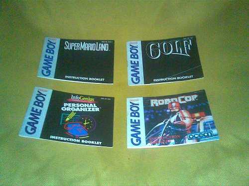 Manuales Nintendo Game Boy