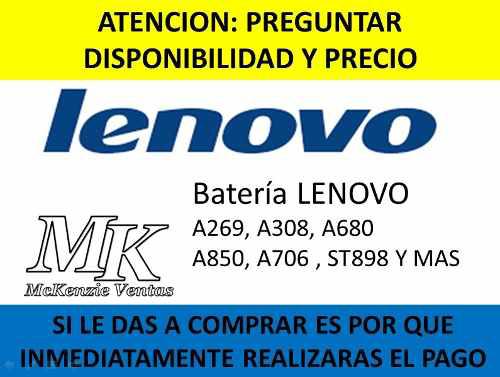 Batería Lenovo A269, A308, A680 A850, A706,st898 A806 Y Mas