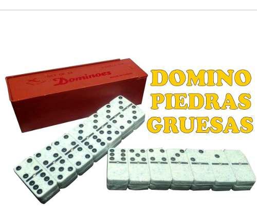 Domino Clasico De Fichas Gruesas De Resina Caja Incluida S1