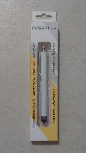 Lapiz Styluz Capacitivo Argom Tech Colores Azul Y Blanco