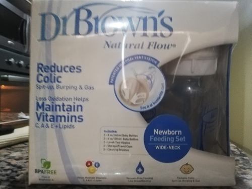 Set De 5 Teteros Dr Brown Natural Flow Nuevos