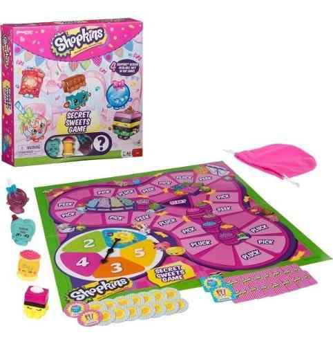 Shopkins Secret Sweet Game Juego De Mesa Set 4 Shokins