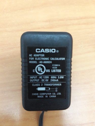Adaptador Ac Casio Para Calculadora Ad-a