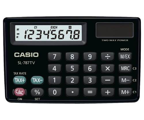 Calculadora Casio De Bolsillo 8 Dígitos Sl-787tv