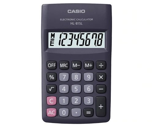 Calculadora Casio Hl-815l 8 Digitos Blanca Y Negra