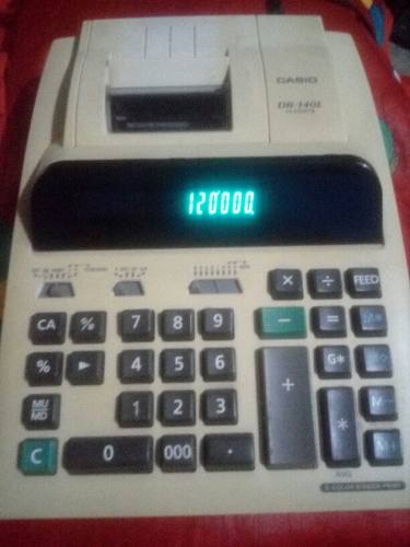 Calculadora Sumadora Casio Dr140l