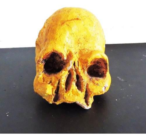 Escultura Cráneo Arte Y Decoración De Arcilla Para Regalo