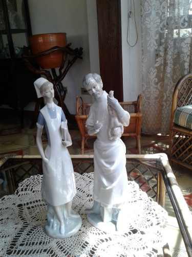 Figura De Lladro Medico Y Emfermera