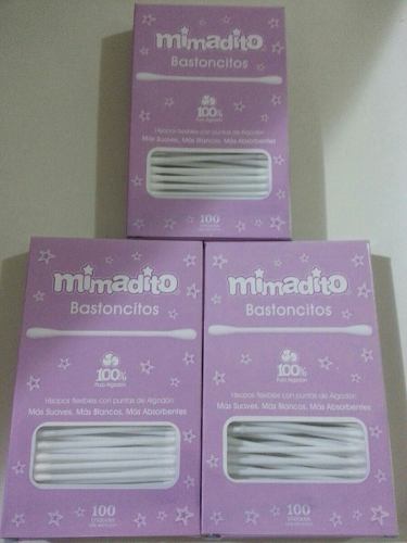Hisopos Mimadito Caja De 100 Hisopos * 10 Cajas*