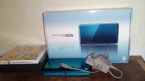 Nintendo 3ds/ Con Caja, Cargador, 3 Juegos.