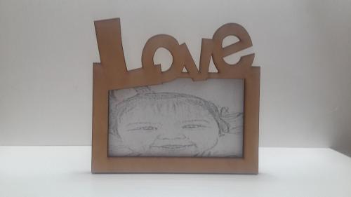 Portaretrato En Mdf 3 Mm En Cortado En Laser