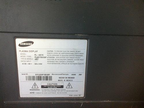 Vendo 2 Tvplasma Samsung 42 Pulg Para Reparar O Repuesto Ya