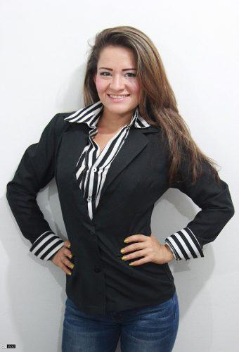 Blazer Caribe Gabardina Oferta Azul Marino