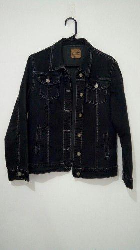 Chaqueta Jean Color Negra, Talla Xl, Sin Usar