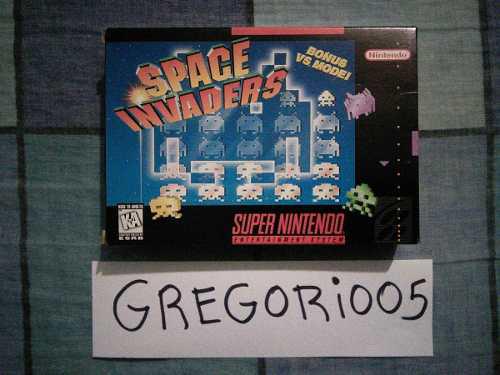 Juego Space Invaders Para Super Nintendo, Nuevo!