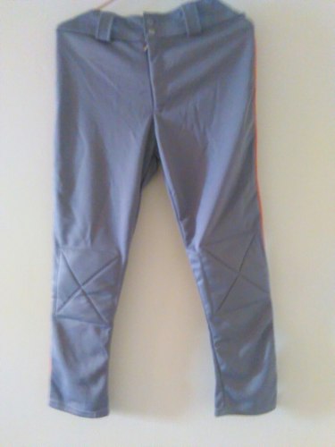 Pantalones Beisbol/gris, Gris Franja Anaranjada