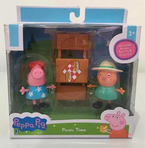 Peppa Pig Set Picnic Time Incluye A Peppa Pig Y Candy Cat.