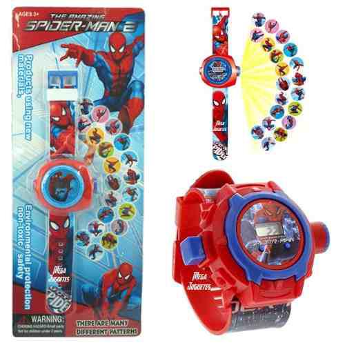 Reloj Digital Proyector Spiderman Ben 10 Hulk Cars Lol