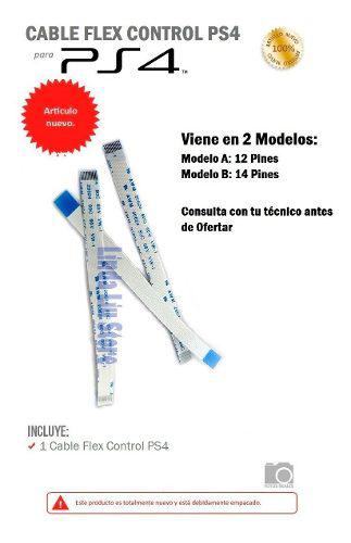 Cable Flex Control Ps4 De 12 Y 14 Pines