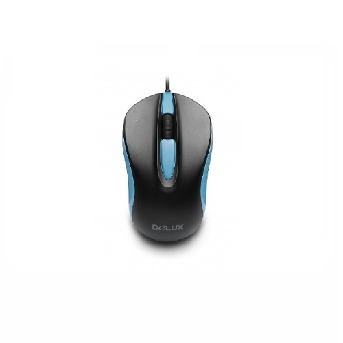 Mouse Delux Dlm-137bu Negro/azul