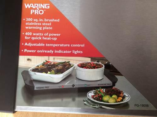 Plancha Warning Pro De 400 Vatios De Acero Inoxidable Nueva