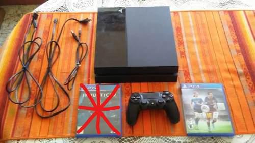 Playstation 4 Fat 1tb 1 Juego Físico 1 Control Y Cables