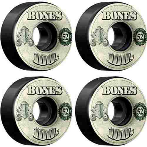 Ruedas Para Patineta Bones 100's Series Money 52mm 100a