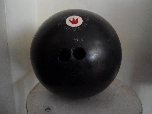 Bola Bowling Negra Usada De 16 Libras De Peso.