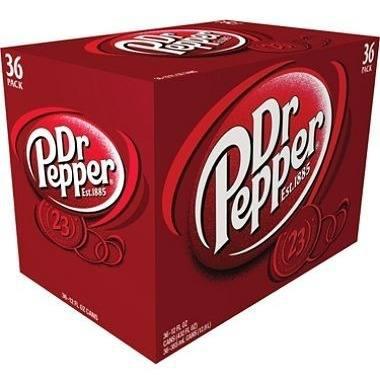 Refresco Dr. Pepper Sabor A Cereza 36 Unidades