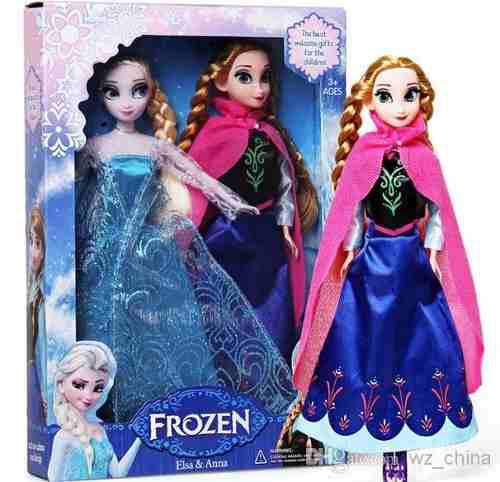 Set De Muñecas Serie Frozen Elsa / Anna 30cm