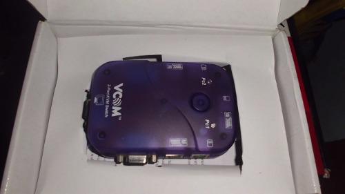 Switch Kvm 2 Puertos Vga 2 Puertos Ps2 Vcom